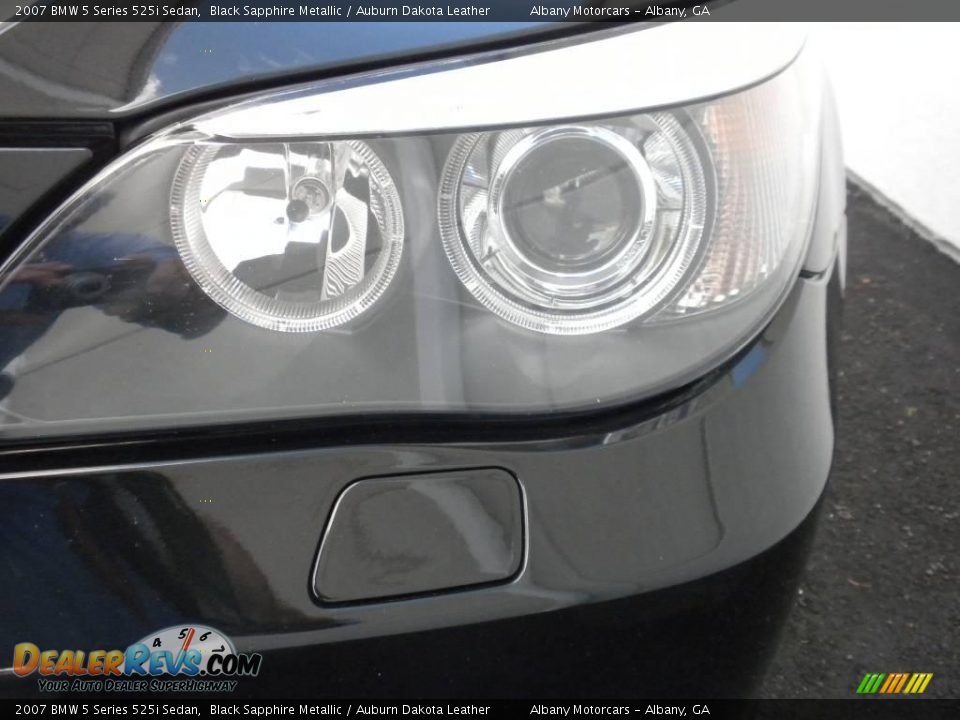 2007 BMW 5 Series 525i Sedan Black Sapphire Metallic / Auburn Dakota Leather Photo #27