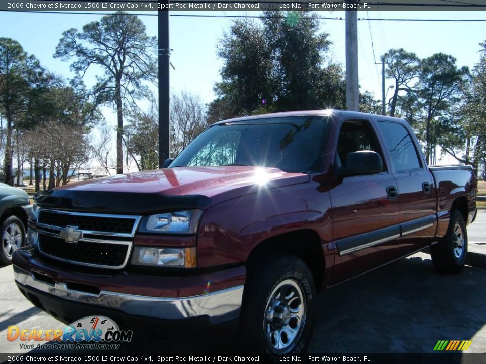 2006 Chevrolet Silverado 1500 LS Crew Cab 4x4 Sport Red Metallic / Dark Charcoal Photo #1