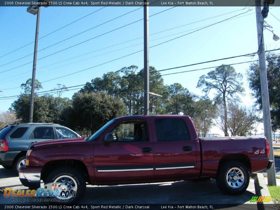 2006 Chevrolet Silverado 1500 LS Crew Cab 4x4 Sport Red Metallic / Dark Charcoal Photo #2
