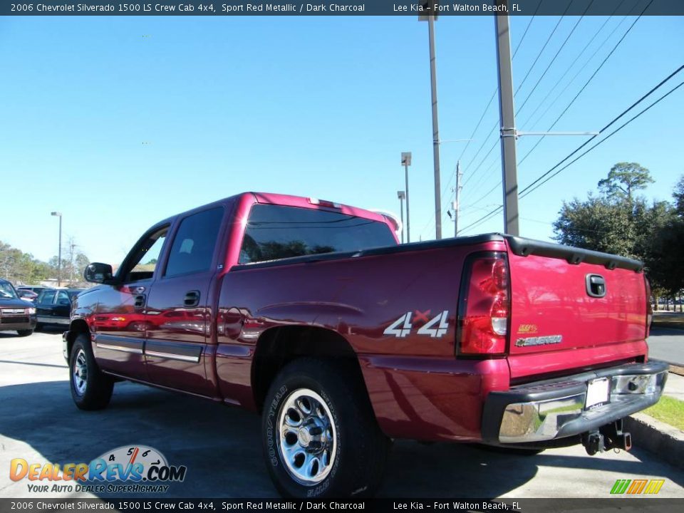 2006 Chevrolet Silverado 1500 LS Crew Cab 4x4 Sport Red Metallic / Dark Charcoal Photo #3