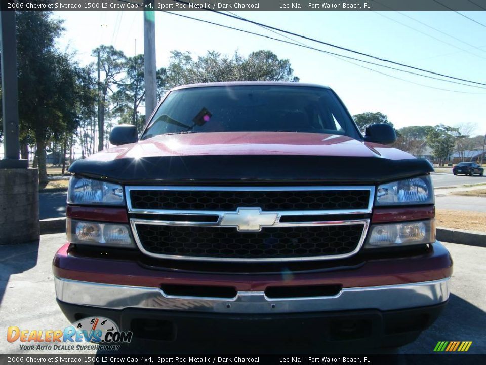 2006 Chevrolet Silverado 1500 LS Crew Cab 4x4 Sport Red Metallic / Dark Charcoal Photo #6