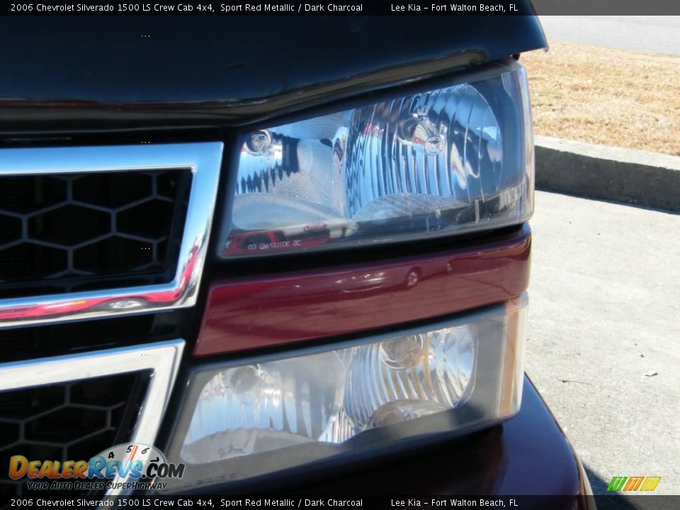2006 Chevrolet Silverado 1500 LS Crew Cab 4x4 Sport Red Metallic / Dark Charcoal Photo #7