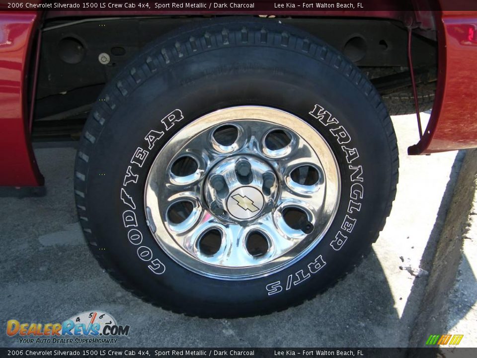 2006 Chevrolet Silverado 1500 LS Crew Cab 4x4 Sport Red Metallic / Dark Charcoal Photo #8