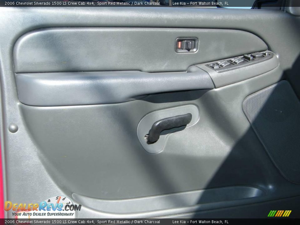 2006 Chevrolet Silverado 1500 LS Crew Cab 4x4 Sport Red Metallic / Dark Charcoal Photo #13