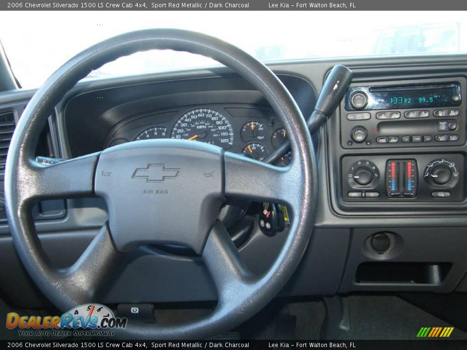 2006 Chevrolet Silverado 1500 LS Crew Cab 4x4 Sport Red Metallic / Dark Charcoal Photo #14