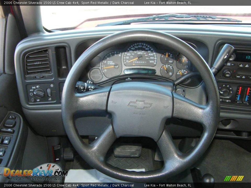 2006 Chevrolet Silverado 1500 LS Crew Cab 4x4 Sport Red Metallic / Dark Charcoal Photo #15