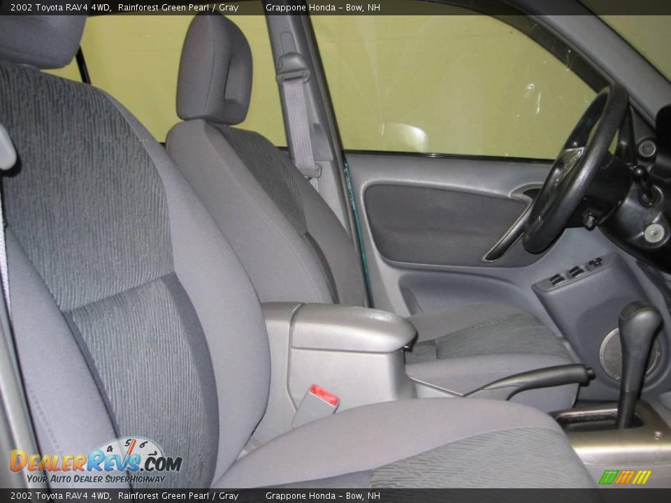 2002 Toyota RAV4 4WD Rainforest Green Pearl / Gray Photo #6