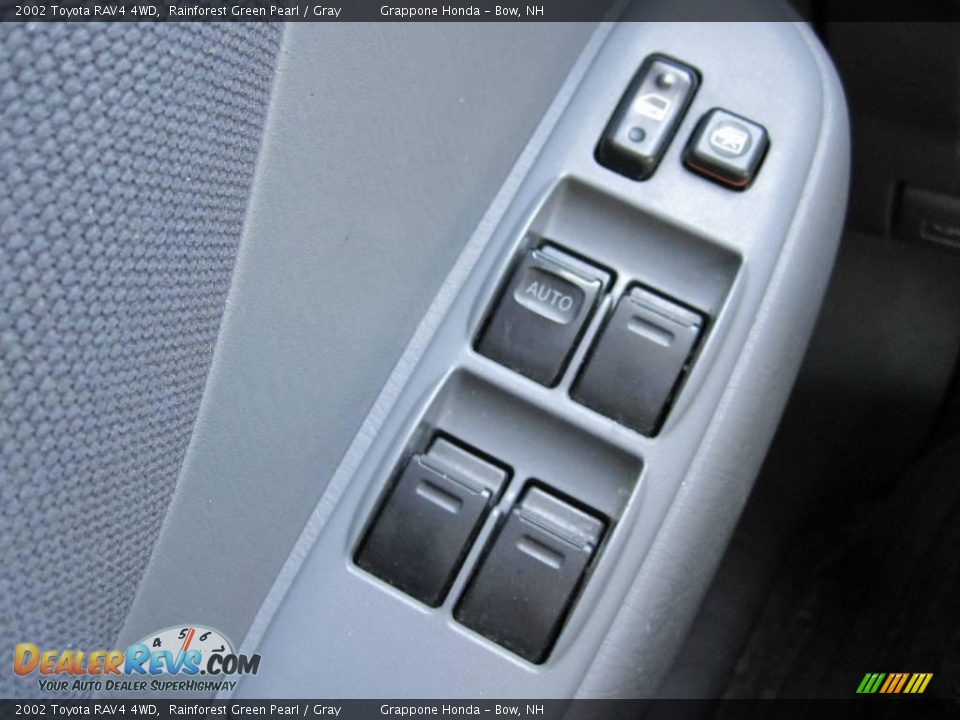 2002 Toyota RAV4 4WD Rainforest Green Pearl / Gray Photo #7