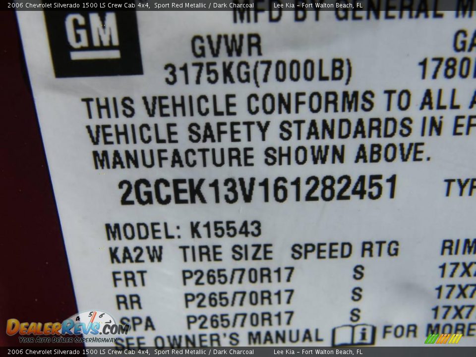 2006 Chevrolet Silverado 1500 LS Crew Cab 4x4 Sport Red Metallic / Dark Charcoal Photo #25