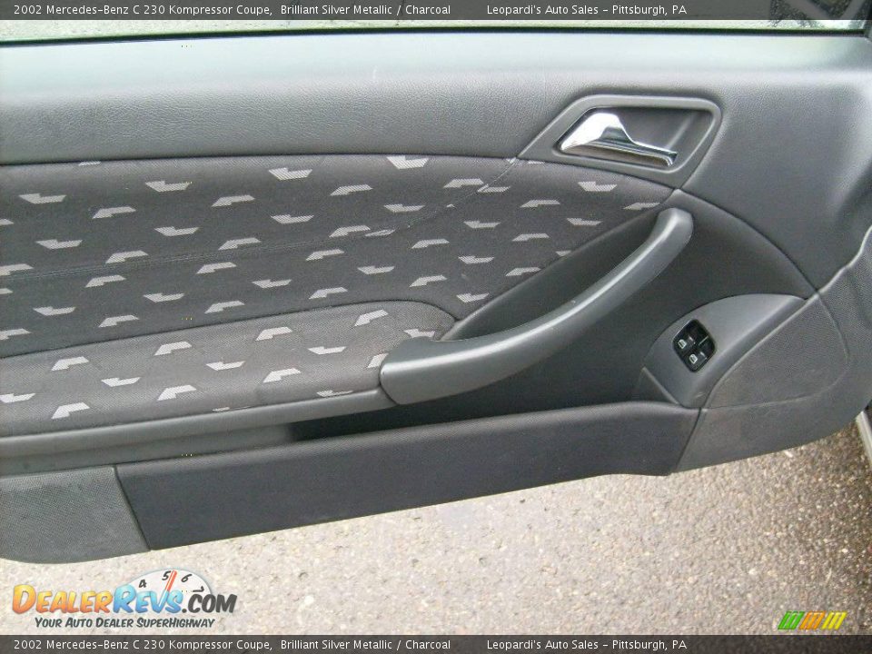 2002 Mercedes-Benz C 230 Kompressor Coupe Brilliant Silver Metallic / Charcoal Photo #10