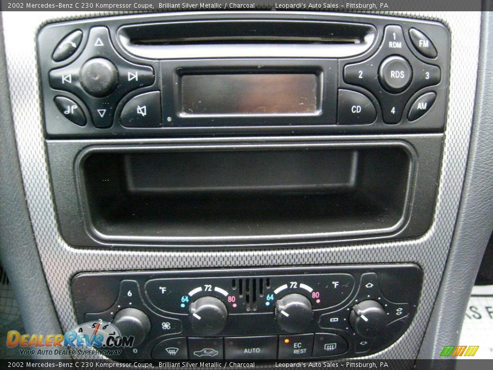 2002 Mercedes-Benz C 230 Kompressor Coupe Brilliant Silver Metallic / Charcoal Photo #14