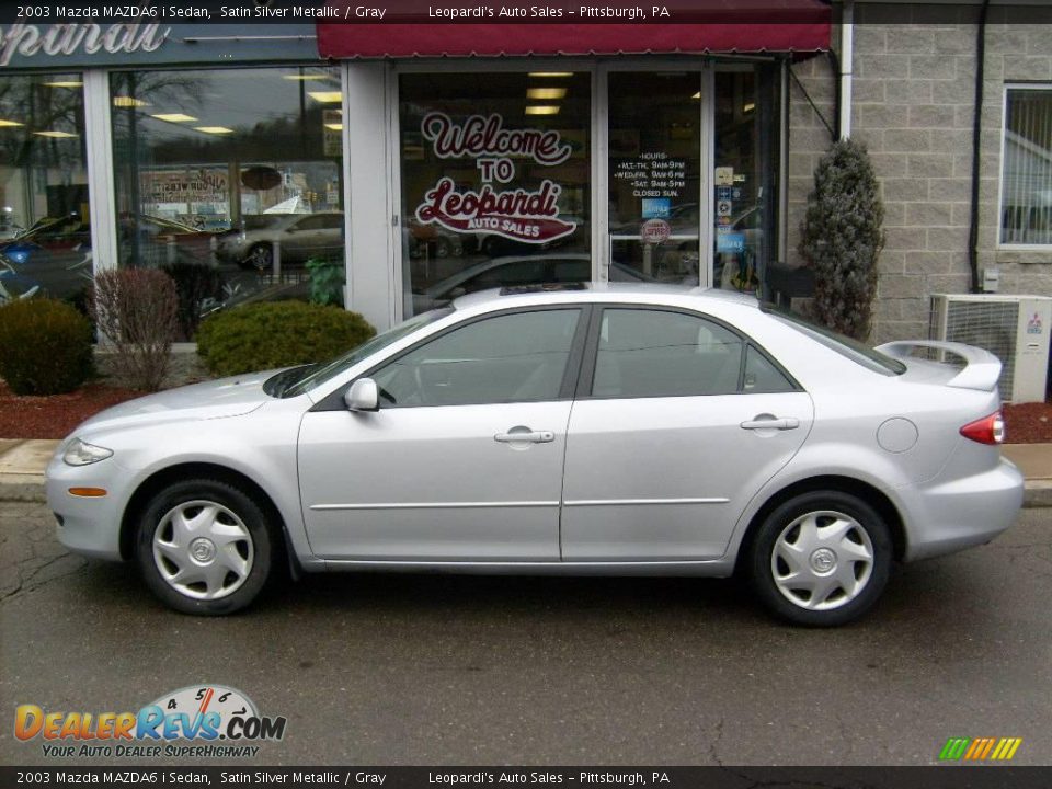 2003 Mazda MAZDA6 i Sedan Satin Silver Metallic / Gray Photo #2