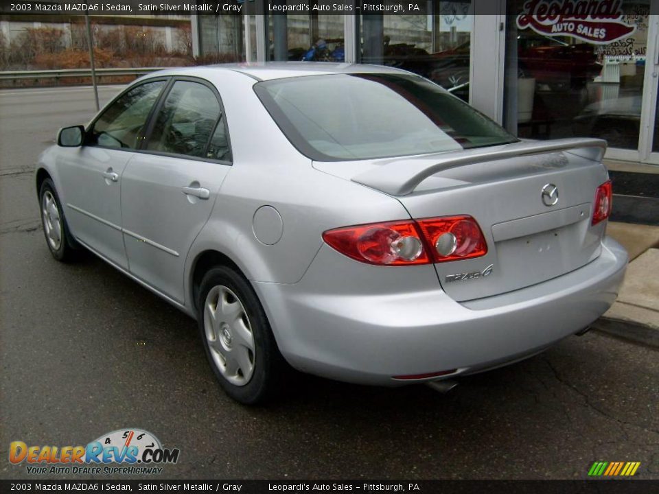 2003 Mazda MAZDA6 i Sedan Satin Silver Metallic / Gray Photo #3