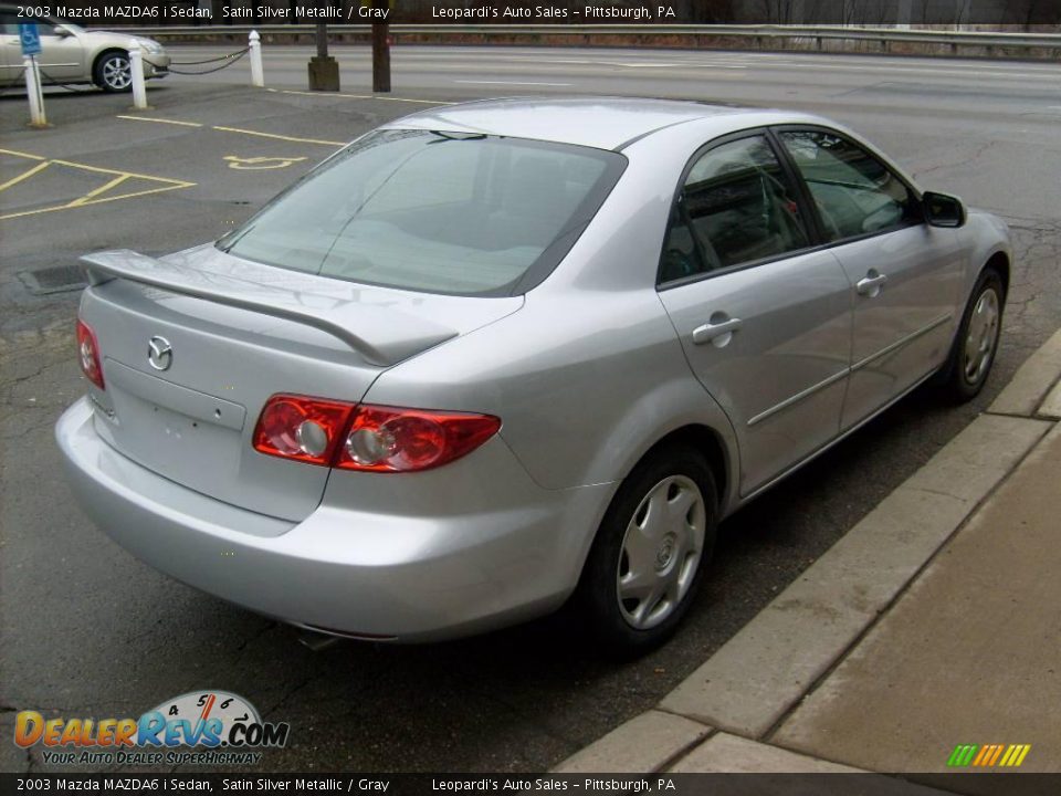 2003 Mazda MAZDA6 i Sedan Satin Silver Metallic / Gray Photo #5