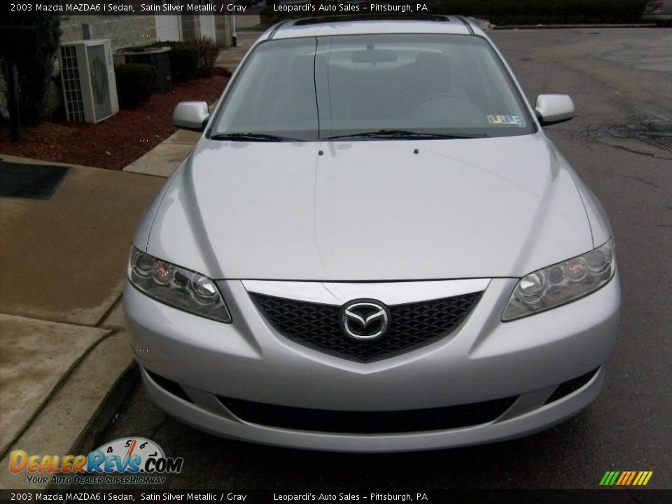 2003 Mazda MAZDA6 i Sedan Satin Silver Metallic / Gray Photo #7