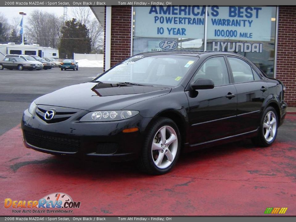 2008 Mazda MAZDA6 i Sport Sedan Onyx Black / Black Photo #1