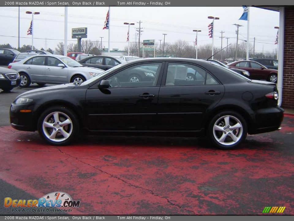 2008 Mazda MAZDA6 i Sport Sedan Onyx Black / Black Photo #2