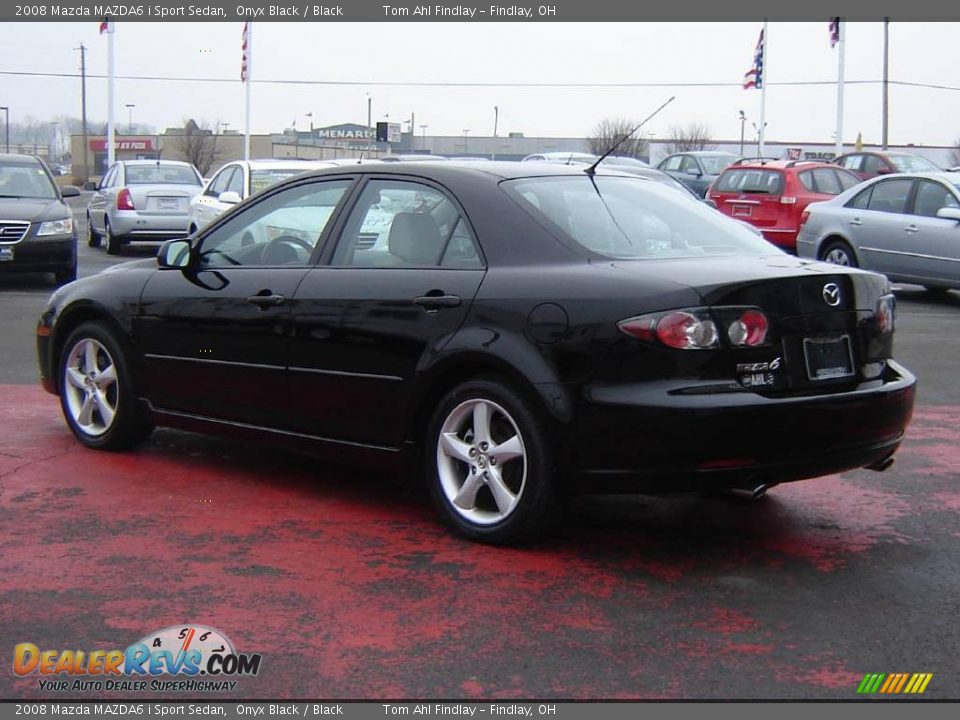 2008 Mazda MAZDA6 i Sport Sedan Onyx Black / Black Photo #3