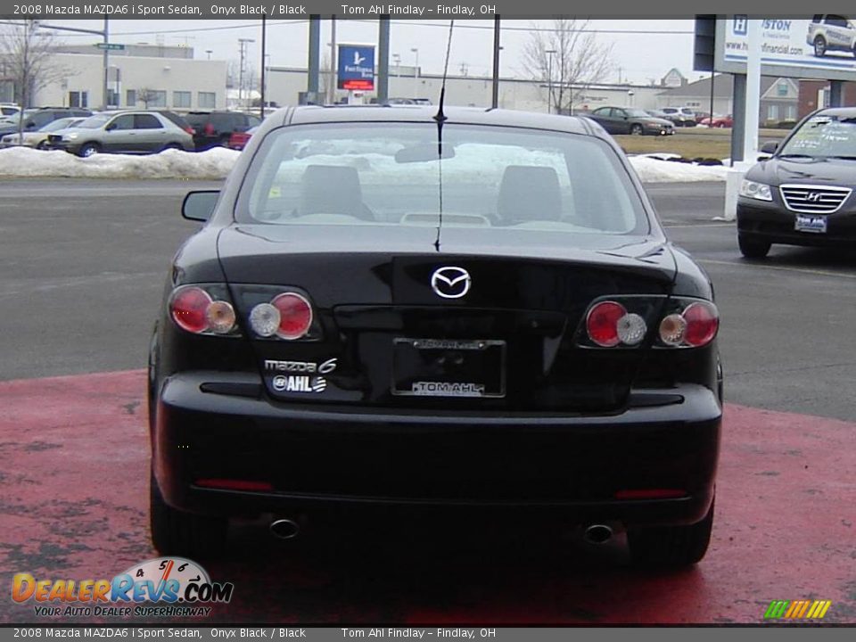 2008 Mazda MAZDA6 i Sport Sedan Onyx Black / Black Photo #4