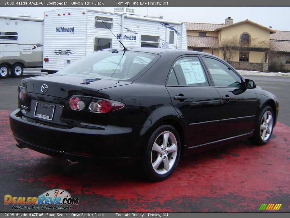 2008 Mazda MAZDA6 i Sport Sedan Onyx Black / Black Photo #5