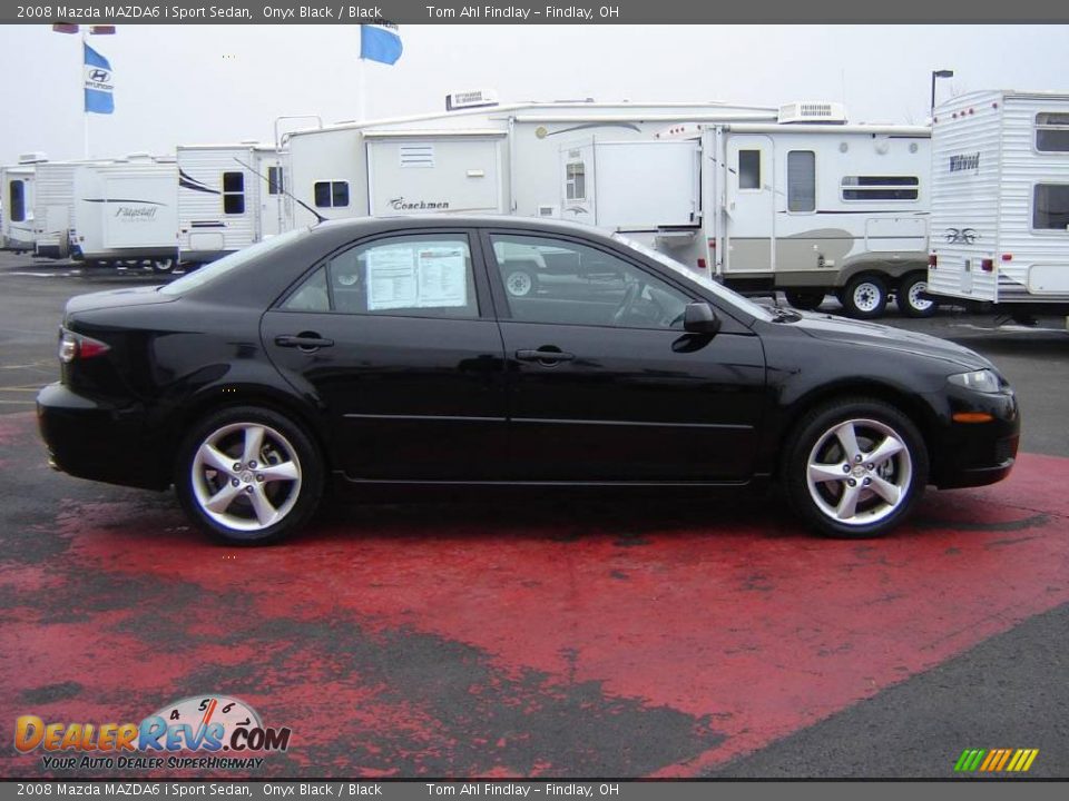 2008 Mazda MAZDA6 i Sport Sedan Onyx Black / Black Photo #6