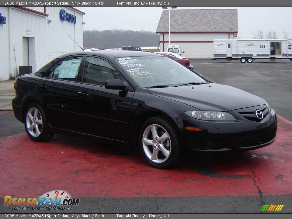 2008 Mazda MAZDA6 i Sport Sedan Onyx Black / Black Photo #7