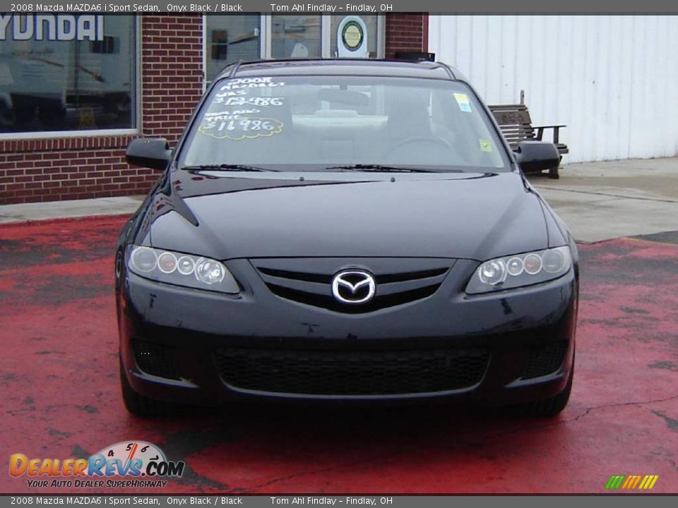 2008 Mazda MAZDA6 i Sport Sedan Onyx Black / Black Photo #8