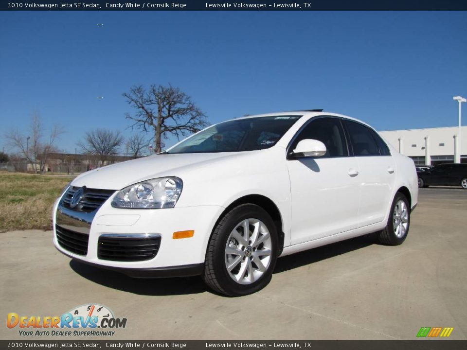 2010 Volkswagen Jetta SE Sedan Candy White / Cornsilk Beige Photo #1