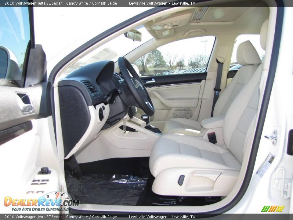 2010 Volkswagen Jetta SE Sedan Candy White / Cornsilk Beige Photo #3