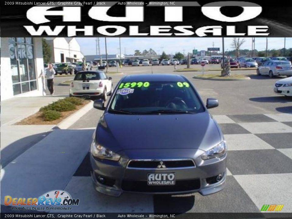 2009 Mitsubishi Lancer GTS Graphite Gray Pearl / Black Photo #2