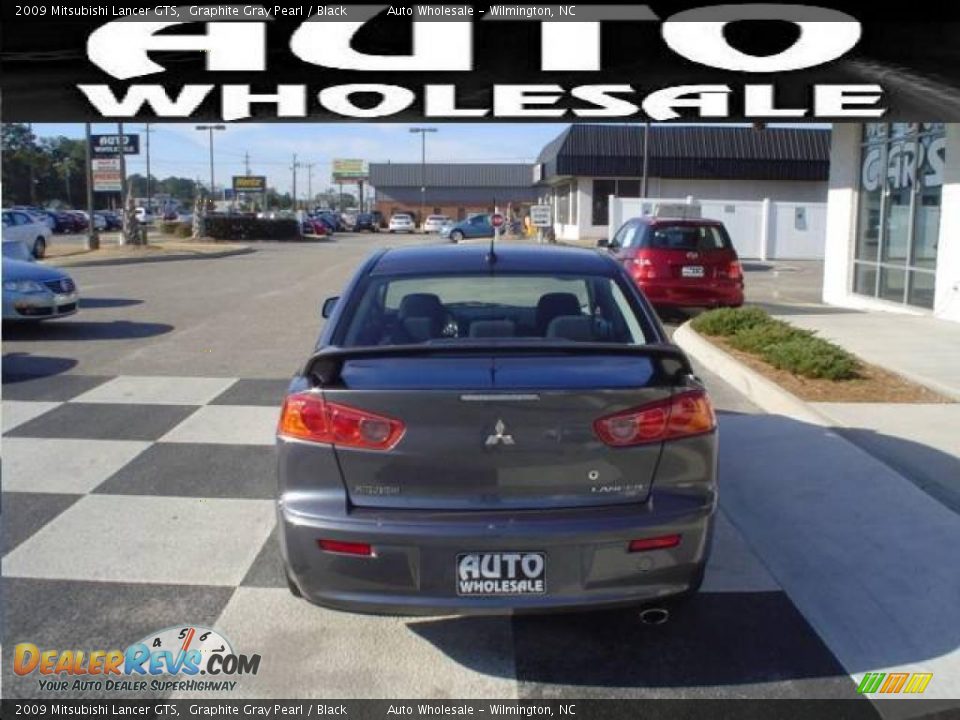 2009 Mitsubishi Lancer GTS Graphite Gray Pearl / Black Photo #3