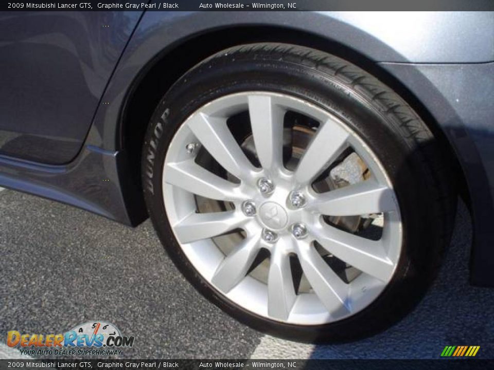 2009 Mitsubishi Lancer GTS Graphite Gray Pearl / Black Photo #4