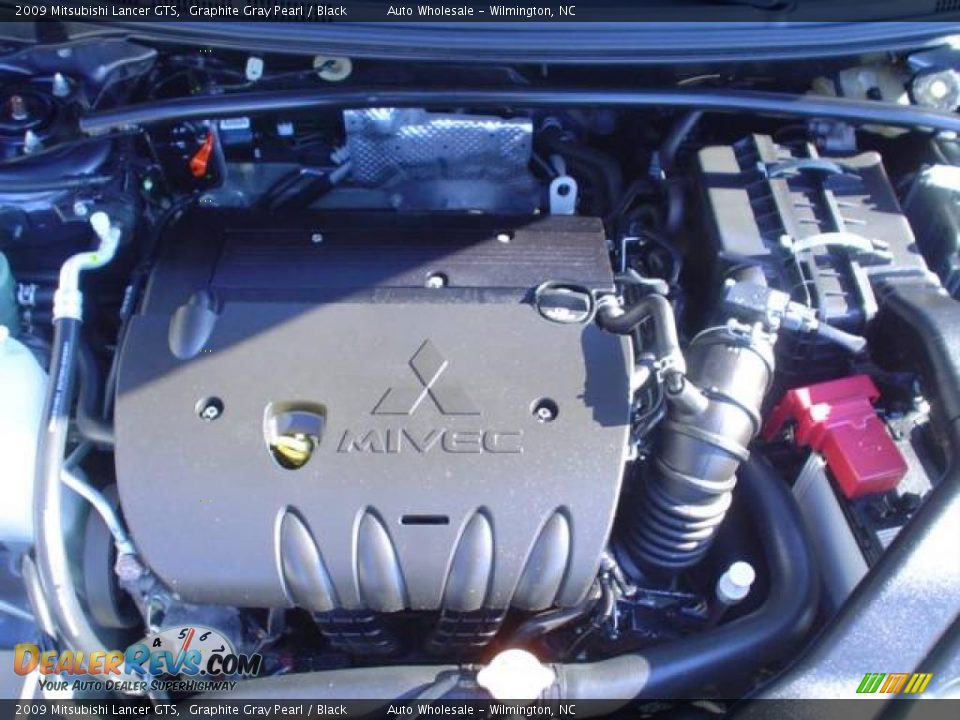 2009 Mitsubishi Lancer GTS Graphite Gray Pearl / Black Photo #6