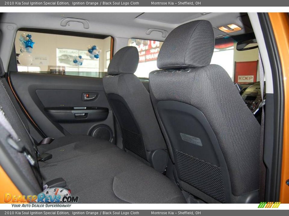2010 Kia Soul Ignition Special Edition Ignition Orange / Black Soul Logo Cloth Photo #19