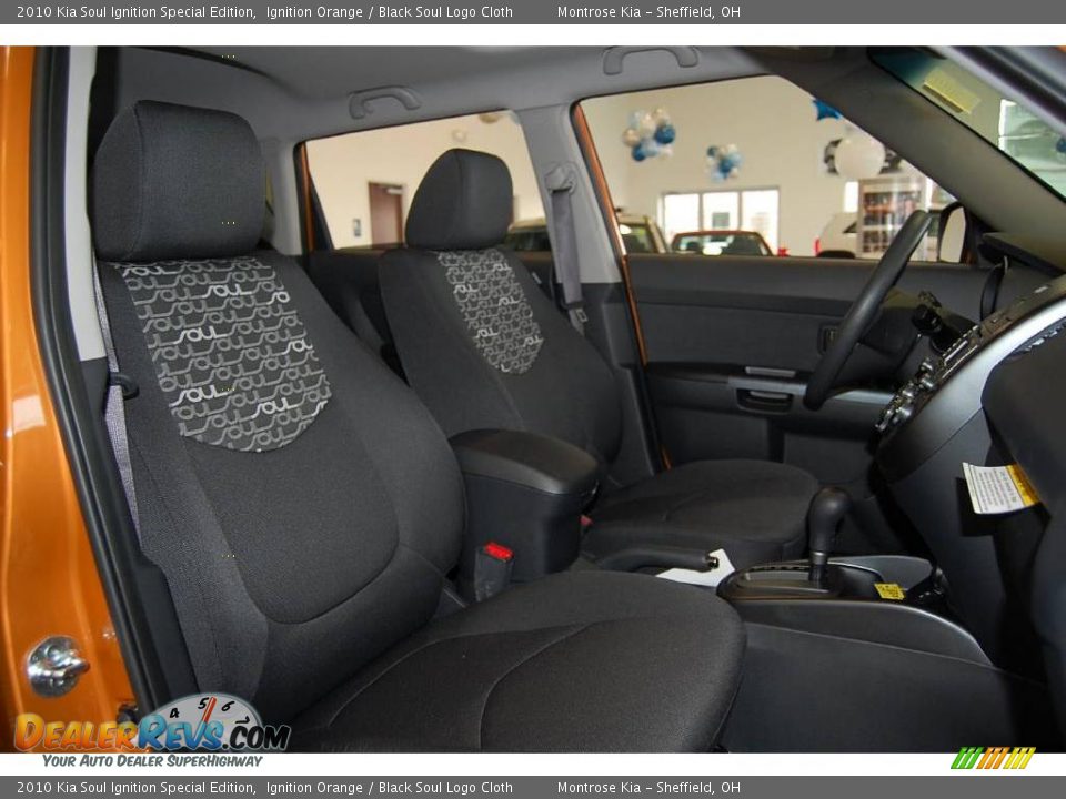 2010 Kia Soul Ignition Special Edition Ignition Orange / Black Soul Logo Cloth Photo #20