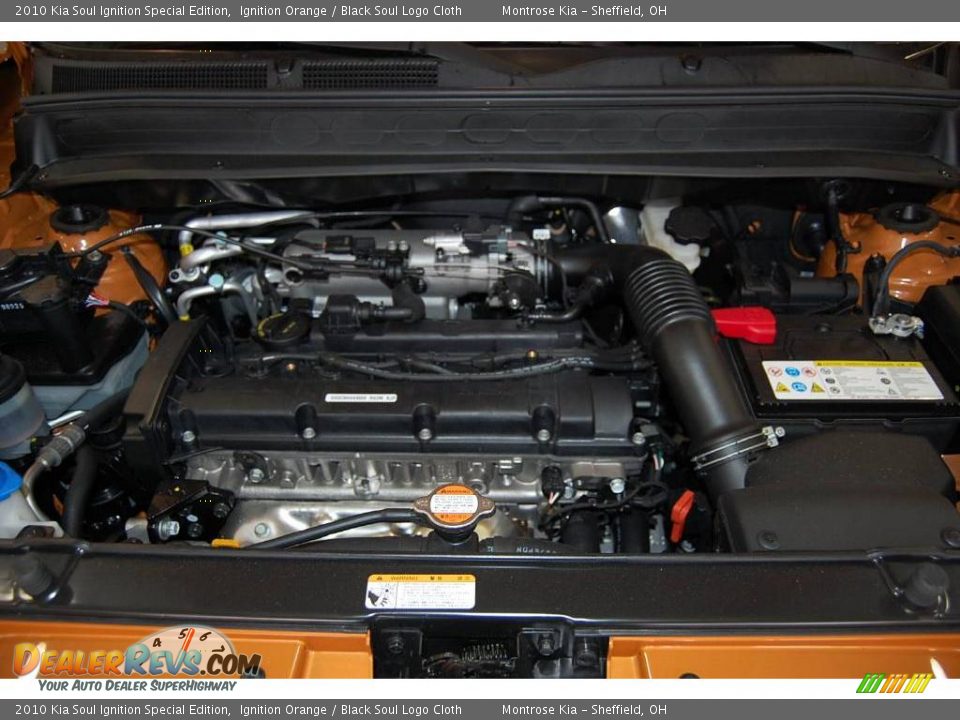 2010 Kia Soul Ignition Special Edition Ignition Orange / Black Soul Logo Cloth Photo #22