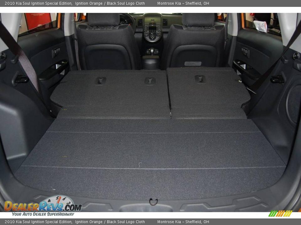 2010 Kia Soul Ignition Special Edition Ignition Orange / Black Soul Logo Cloth Photo #25