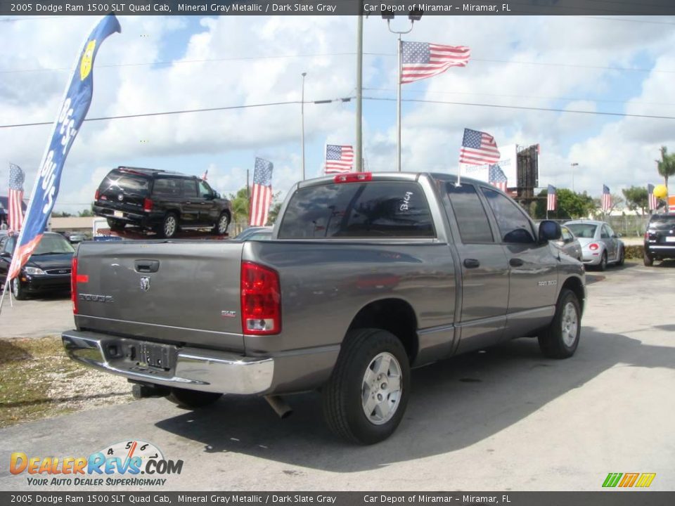 2005 Dodge Ram 1500 SLT Quad Cab Mineral Gray Metallic / Dark Slate Gray Photo #3
