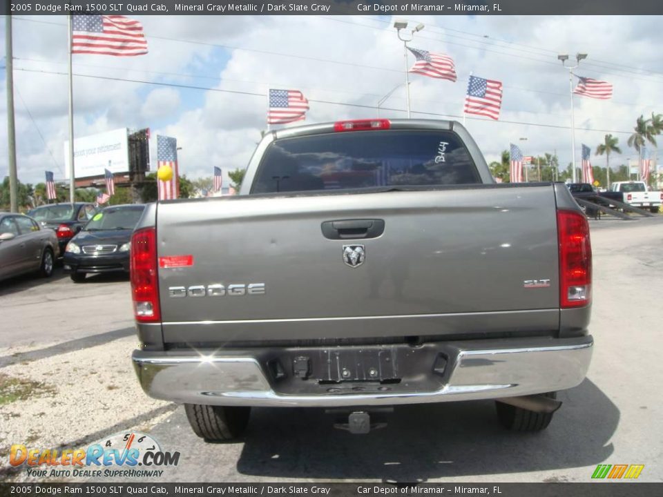 2005 Dodge Ram 1500 SLT Quad Cab Mineral Gray Metallic / Dark Slate Gray Photo #4
