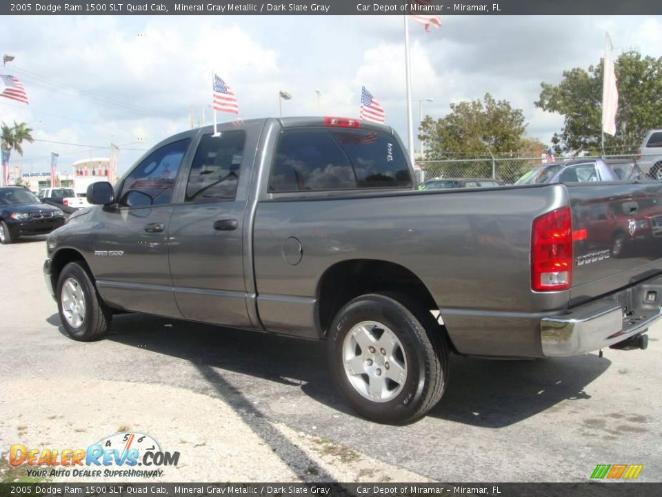 2005 Dodge Ram 1500 SLT Quad Cab Mineral Gray Metallic / Dark Slate Gray Photo #6