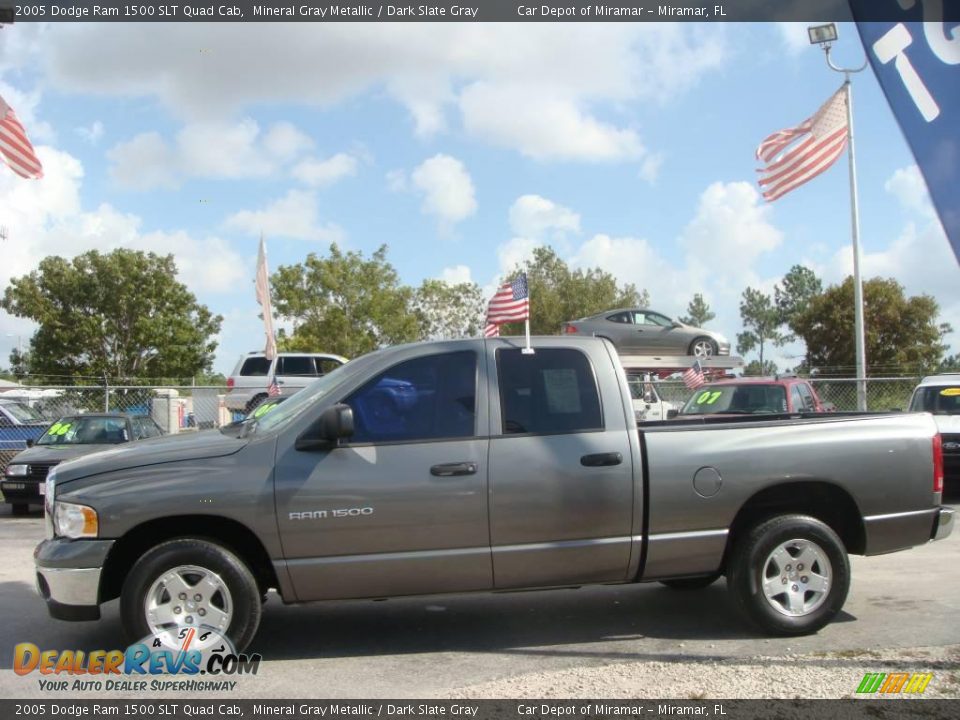 2005 Dodge Ram 1500 SLT Quad Cab Mineral Gray Metallic / Dark Slate Gray Photo #7