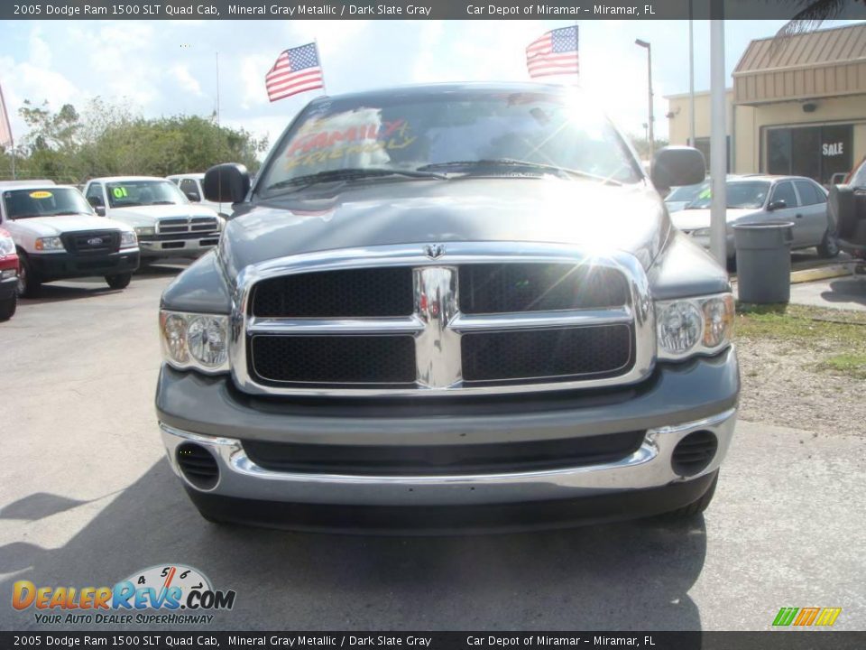 2005 Dodge Ram 1500 SLT Quad Cab Mineral Gray Metallic / Dark Slate Gray Photo #9