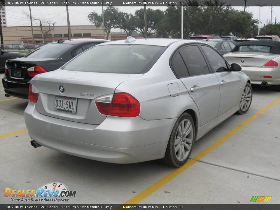 2007 BMW 3 Series 328i Sedan Titanium Silver Metallic / Grey Photo #5