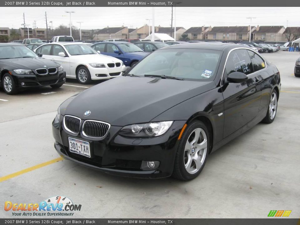 2007 BMW 3 Series 328i Coupe Jet Black / Black Photo #1
