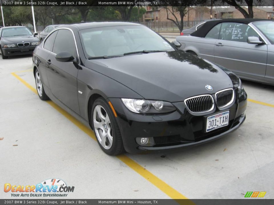 2007 BMW 3 Series 328i Coupe Jet Black / Black Photo #2