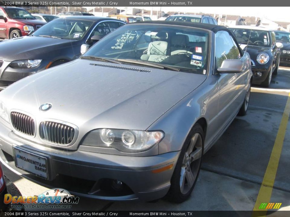 2004 BMW 3 Series 325i Convertible Silver Grey Metallic / Grey Photo #1