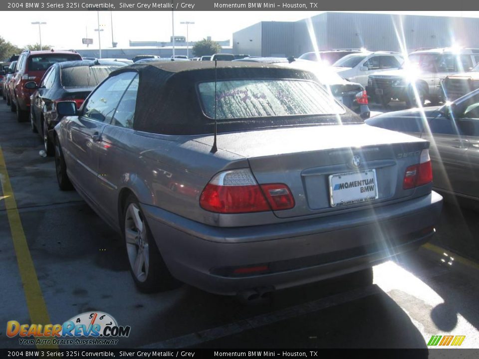 2004 BMW 3 Series 325i Convertible Silver Grey Metallic / Grey Photo #2