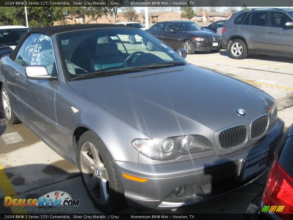 2004 BMW 3 Series 325i Convertible Silver Grey Metallic / Grey Photo #4
