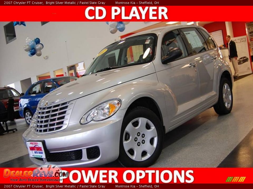 2007 Chrysler PT Cruiser Bright Silver Metallic / Pastel Slate Gray Photo #1