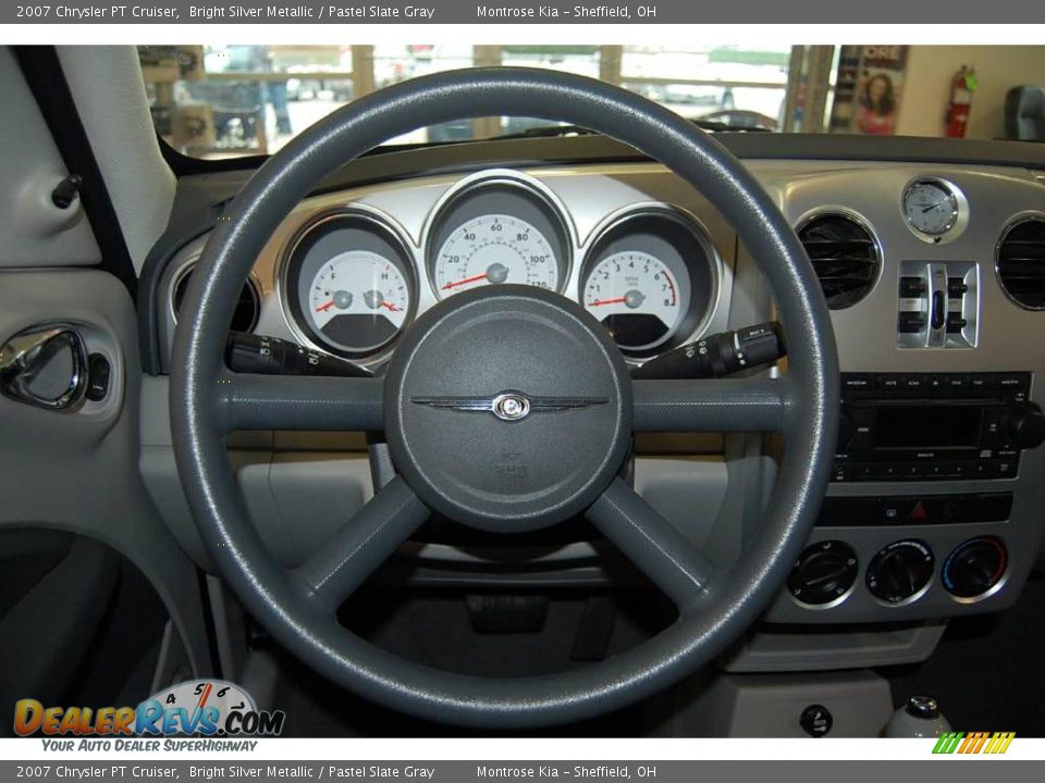 2007 Chrysler PT Cruiser Bright Silver Metallic / Pastel Slate Gray Photo #32